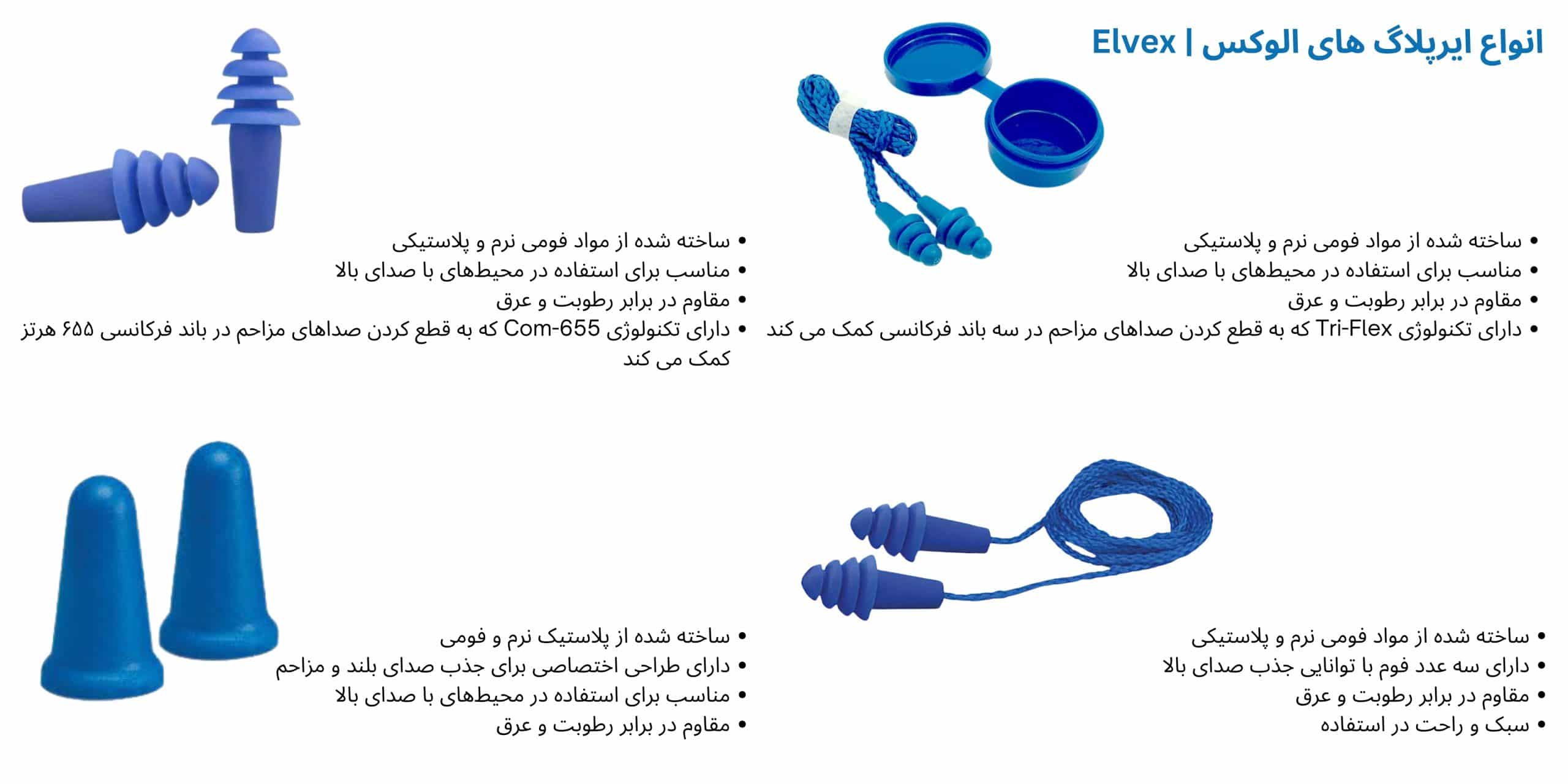 گوشی ایرپلاگ elvex
