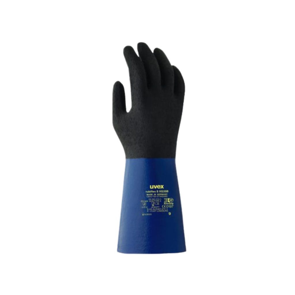 دستکش مواد شیمیایی و ضد اسید uvex سری rubiflex S XG35B